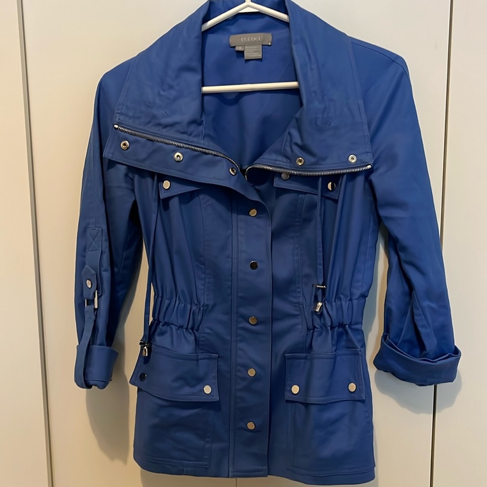 Blue spring jacket